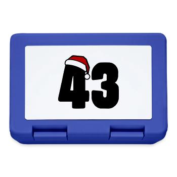 43 Number Christmas - Lunchbox - royal blue - Front