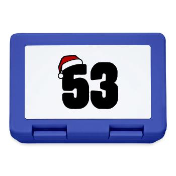 53 Number Christmas - Lunchbox - royal blue - Front