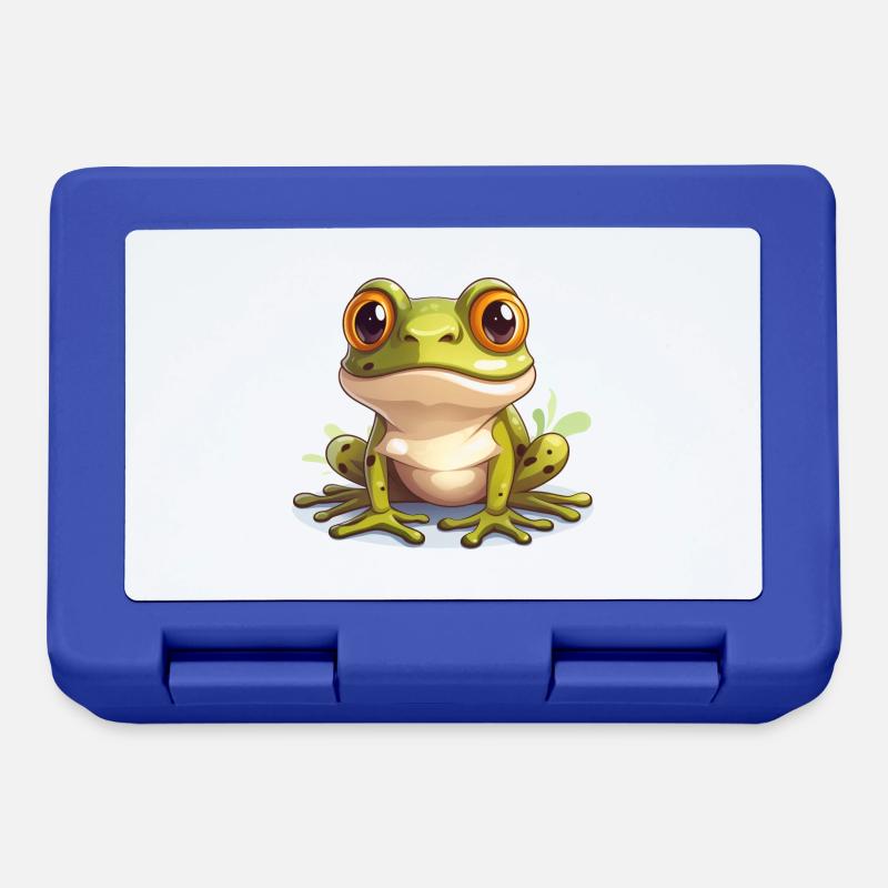 Frog Cute Logo - Lunchbox - royal blue