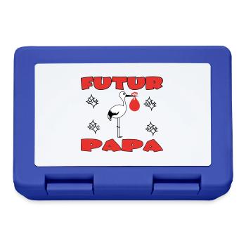FUTUR PAPA - Boîte à goûter - bleu royal - Devant