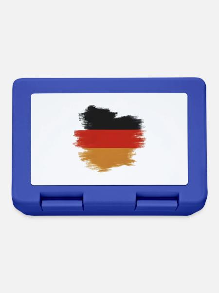 Deutschland Flagge Deutschland - Brotdose - Royalblau