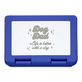 Dog Dad life is better with a dog - Brotdose - Royalblau - Vorne