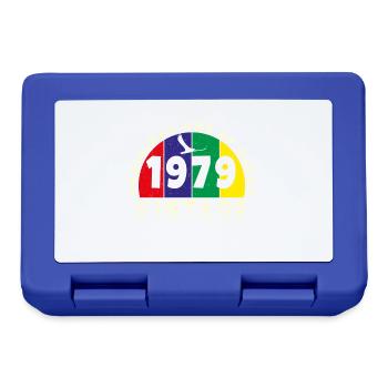 Jahrgang 1979 Retro - Bursdag - Brotdose - Royalblau - Vorne