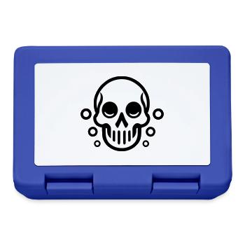 Bubble Skull - Comic Design - Lunchbox - royal blue - Front