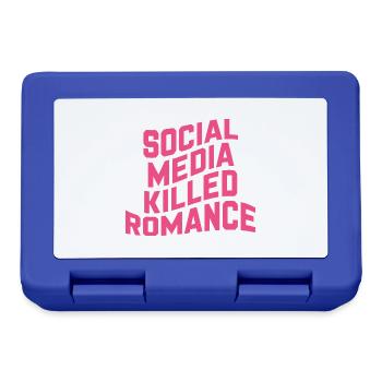 Social Media Killed Romance - Lunchbox - royal blue - Front