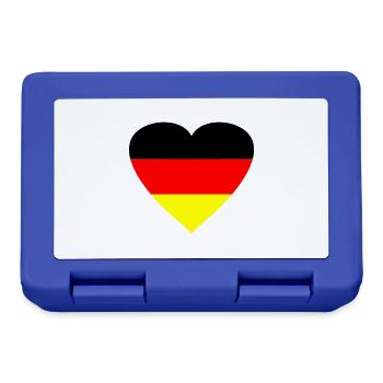 herz_deutschland2 - Brotdose - Royalblau - Vorne