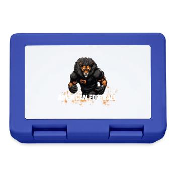 Lion de football américain - Boîte à goûter - bleu royal - Devant