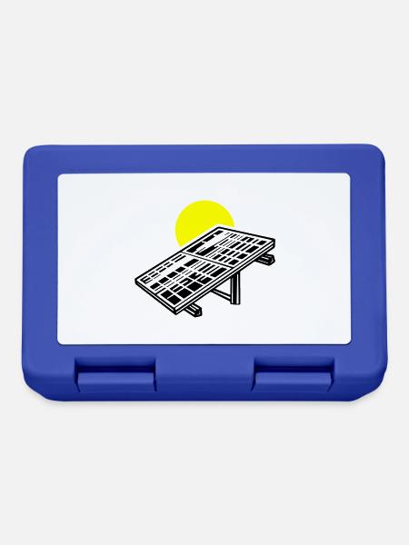 Solar Energie Panele - Brotdose - Royalblau