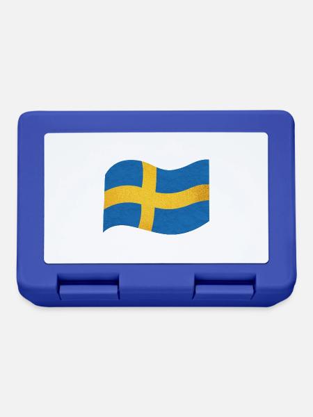 Die Flagge von Schweden Sverige - Brotdose - Royalblau