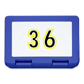 36 Number College - Lunchbox - royal blue - Front