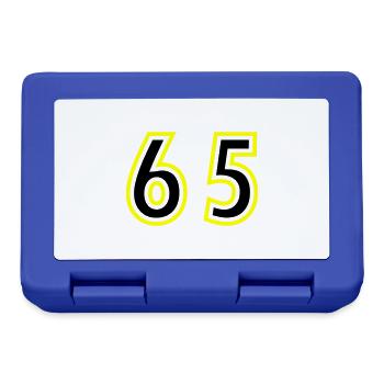 65 Number College - Lunchbox - royal blue - Front