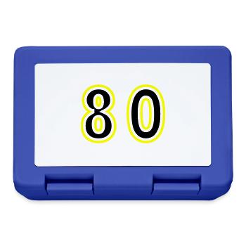 80 Zahl College - Brotdose - Royalblau - Vorne
