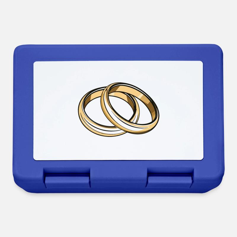 Alliances Mariage - Boîte à goûter - bleu royal
