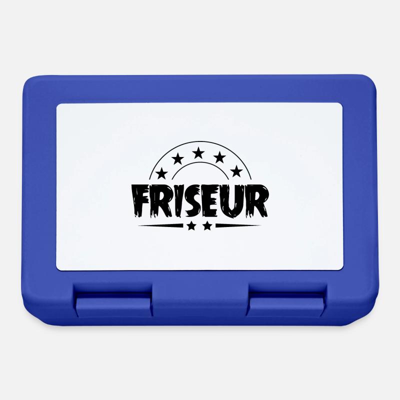 Friseur Beruf - Brotdose - Royalblau