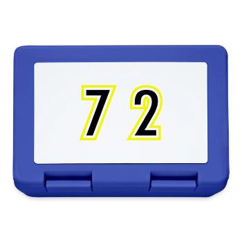 72 Nombre Collège - Boîte à goûter - bleu royal - Devant