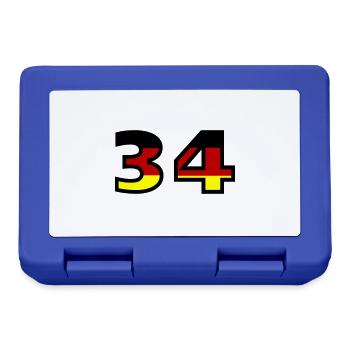 34 Numéro Allemagne Jersey - Boîte à goûter - bleu royal - Devant