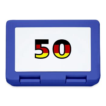 Maillot Allemagne numéro 50 - Boîte à goûter - bleu royal - Devant
