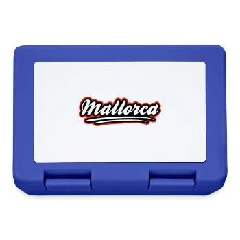 Mallorca Stylisch - Brotdose - Royalblau - Vorne