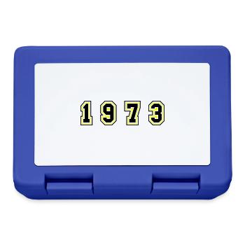 Numéro de l’année 1973 - Boîte à goûter - bleu royal - Devant
