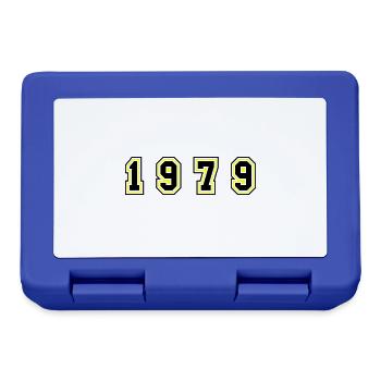 1979 Jahr Zahl - Brotdose - Royalblau - Vorne