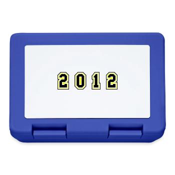 Numéro de l’année 2012 - Boîte à goûter - bleu royal - Devant