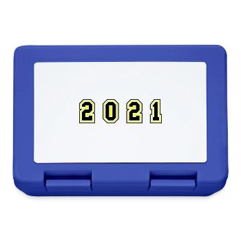2021 Year Number - Lunchbox - royal blue - Front