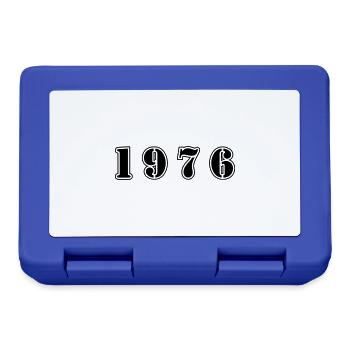 1976 year birthday - Lunchbox - royal blue - Front