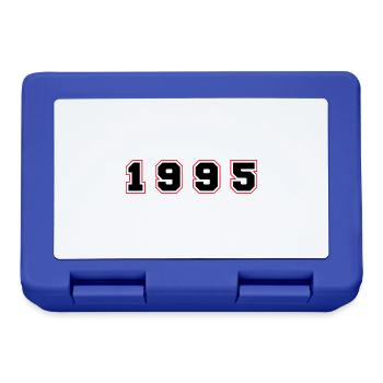 1995 Jahr Zahl - Brotdose - Royalblau - Vorne
