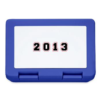 2013 Year Number - Lunchbox - royal blue - Front