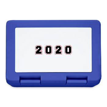 Numéro de l’année 2020 - Boîte à goûter - bleu royal - Devant