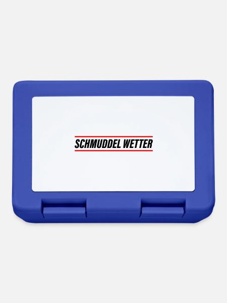 Schmuddel Wetter - Brotdose - Royalblau