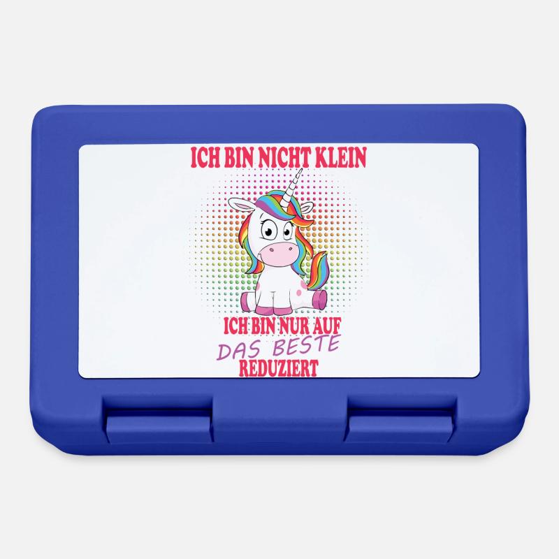 Ich bin nicht klein Einhorn - Brotdose - Royalblau