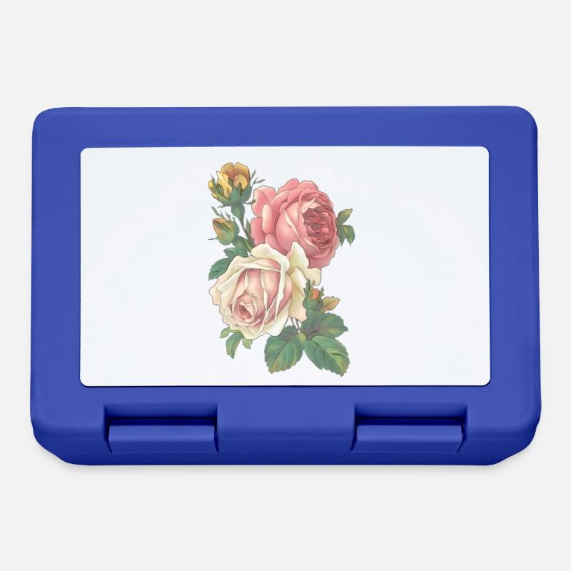 Rose - Brotdose - Royalblau