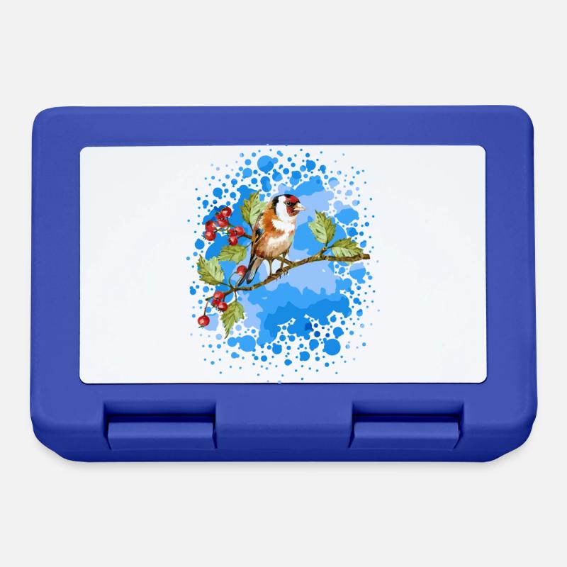 Vogel - Brotdose - Royalblau