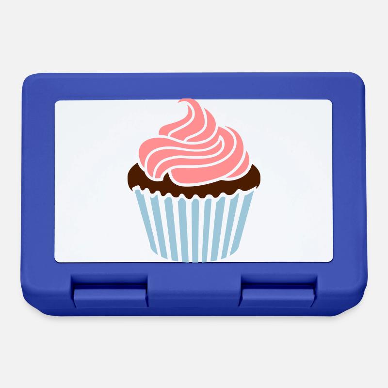 Cupcake - Brotdose - Royalblau