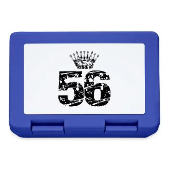 56 Couronne nombre - Boîte à goûter - bleu royal - Devant