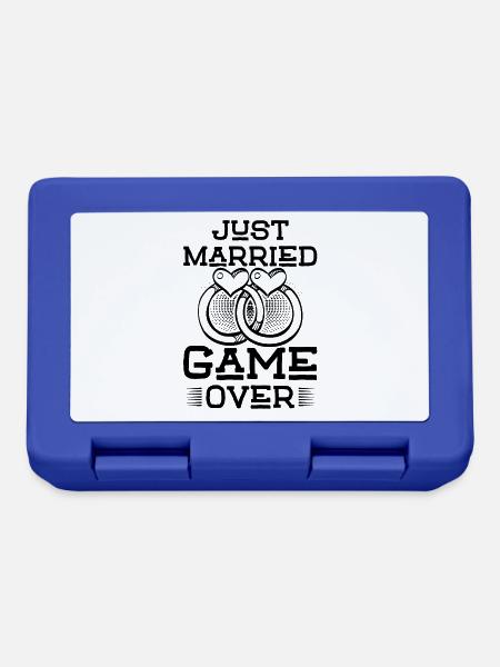 Just Married Game over - Brotdose - Royalblau