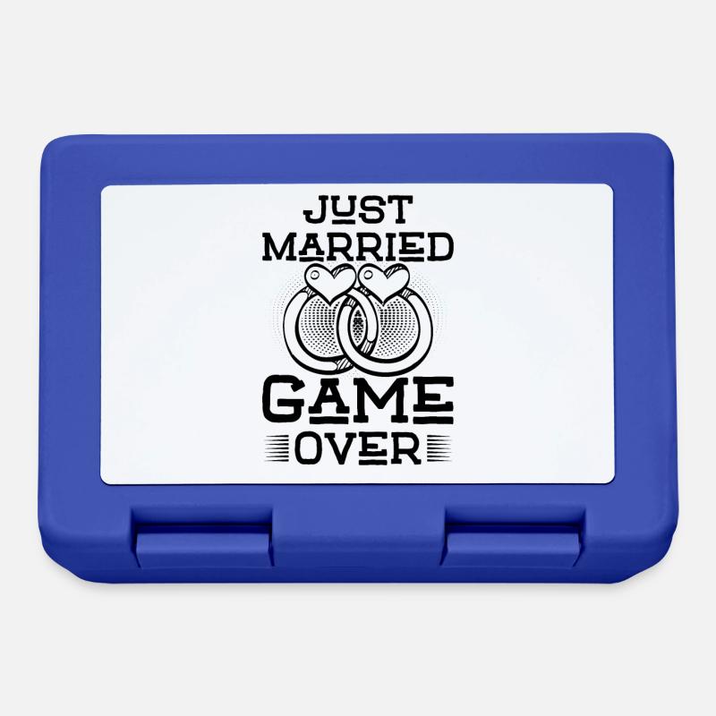 Just Married Game over - Brotdose - Royalblau