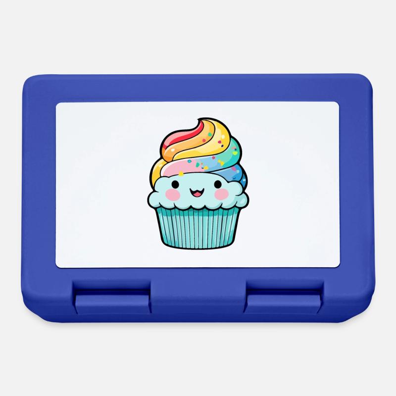 Cupcake Comic Muffin Kuchen - Brotdose - Royalblau