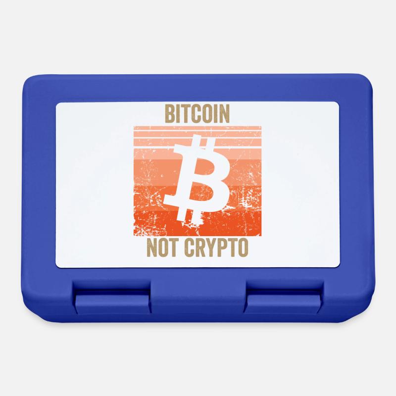 Bitcoin Not Crypto - Lunchbox - royal blue