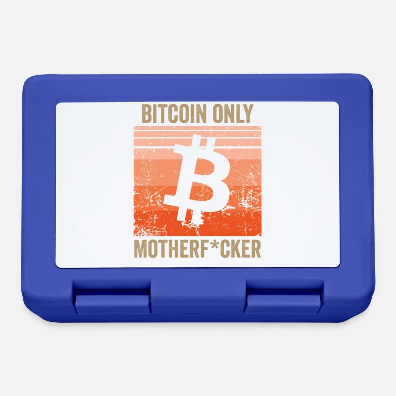 Bitcoin Only Motherf*cker - Lunchbox - royal blue