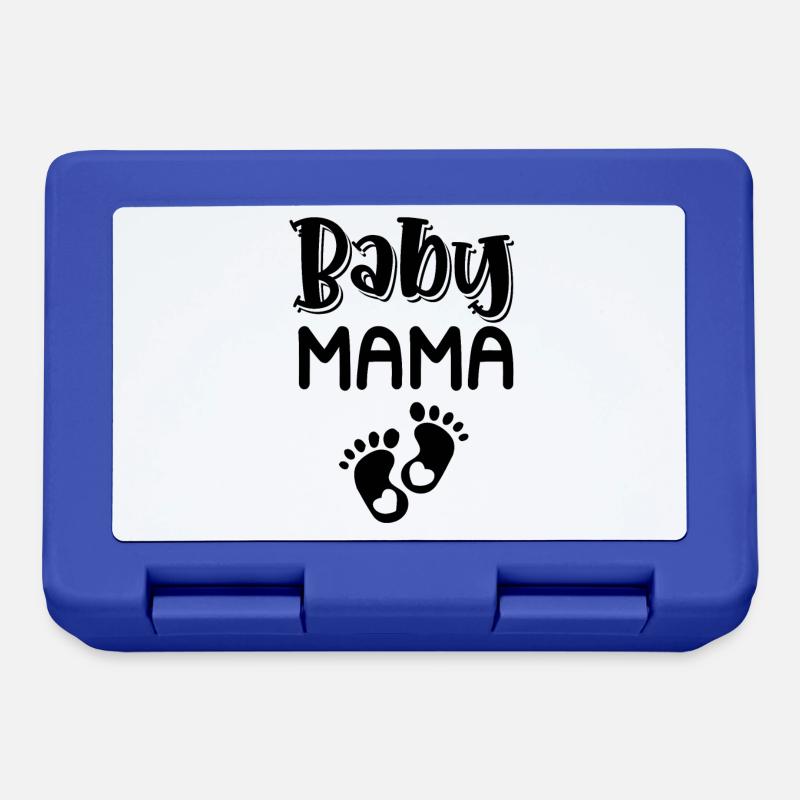 Maman bébé - Boîte à goûter - bleu royal