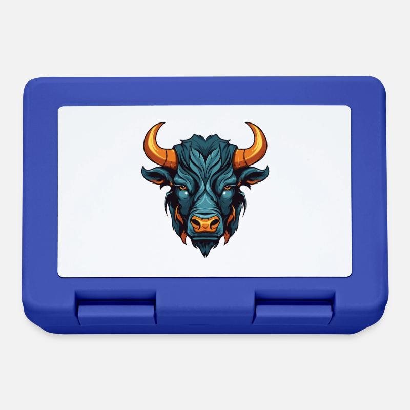Bulle Kopf Taurus - Brotdose - Royalblau