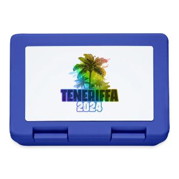 Tenerife 2024 Holiday Palm Trees Colorful - Lunchbox - royal blue - Front