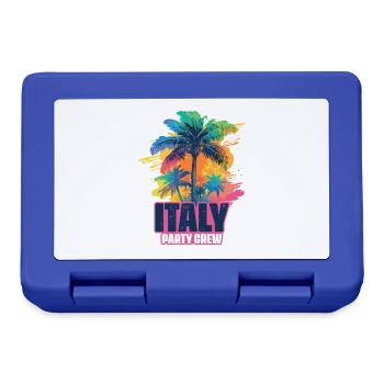 Vacances de l’équipage de fête en Italie - Boîte à goûter - bleu royal - Devant