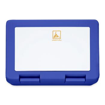 Wrestling Lifestyle: Eat Sleep Wrestling Repeat - Lunchbox - royal blue - Front