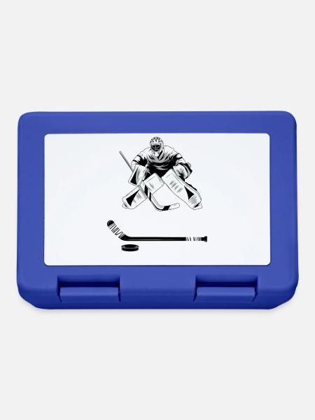 Torwart Im Eishockey - Eishockey Torwart - Brotdose - Royalblau