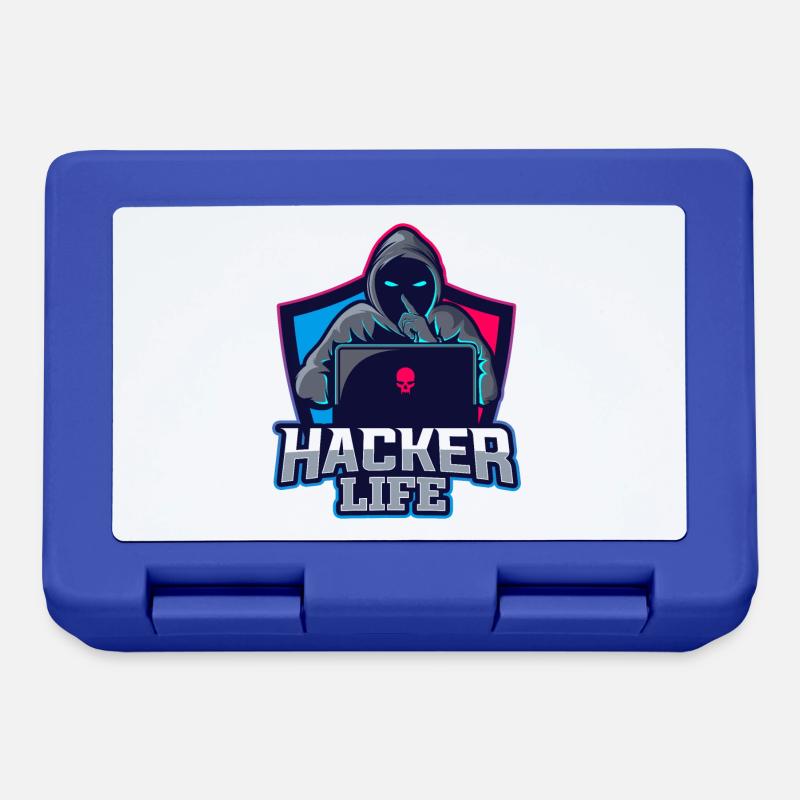 Hacker Life - Boîte à goûter - bleu royal