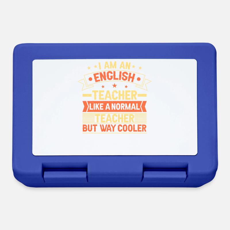 Englisch Lehrer - Brotdose - Royalblau