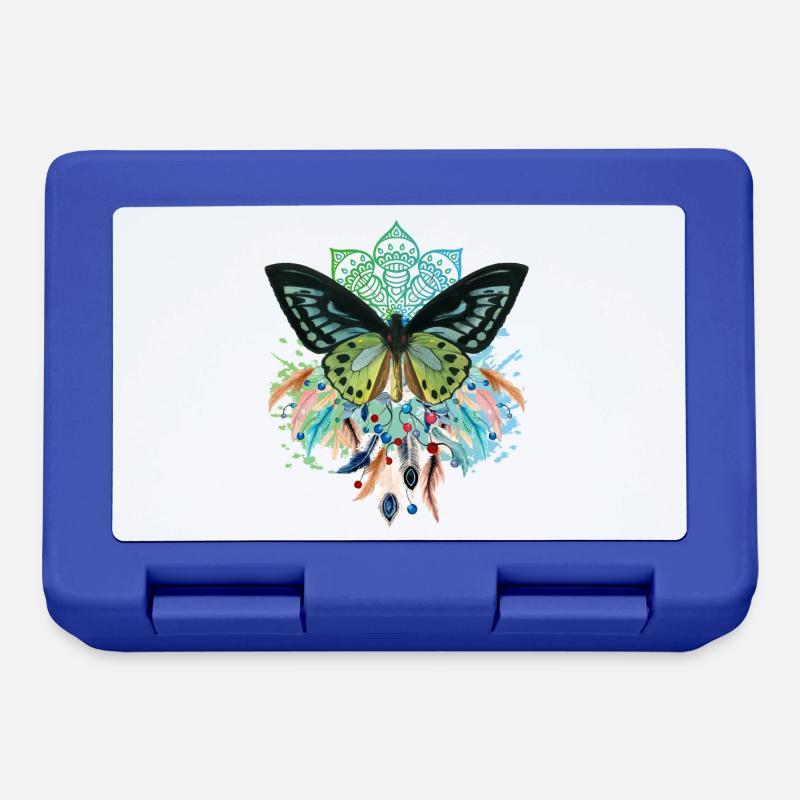 Attrape-rêves papillon - Boîte à goûter - bleu royal
